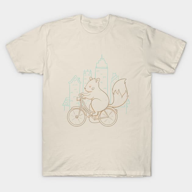 Serene squirrel minding his own business. T-Shirt by Aline Sentone